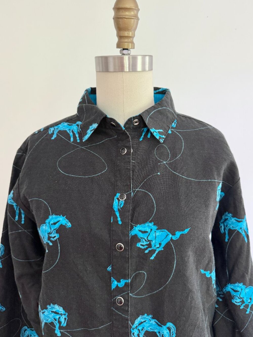Vintage Wrangler Stallion Cowboy Button Down | M - Picture 2 of 6